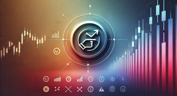 A visually engaging representation of innovative financial strategies, showcasing market analysis, risk management, and technology-driven investing