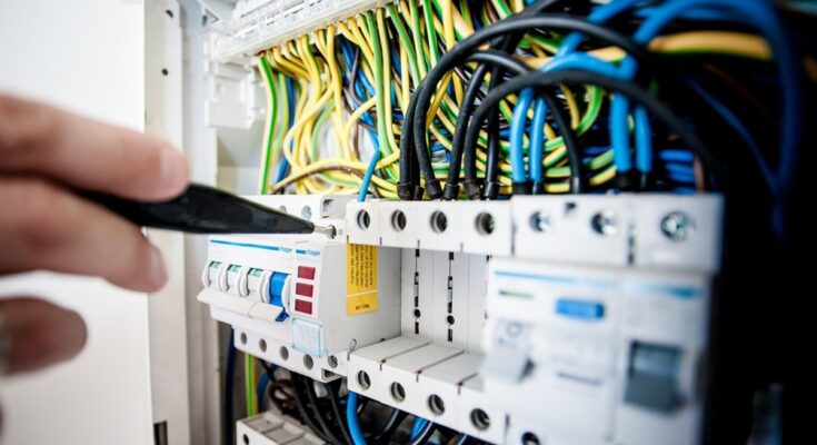 Visual representation of essential home electrical safety practices, including circuit protection, proper outlet use, and professional wiring tips."