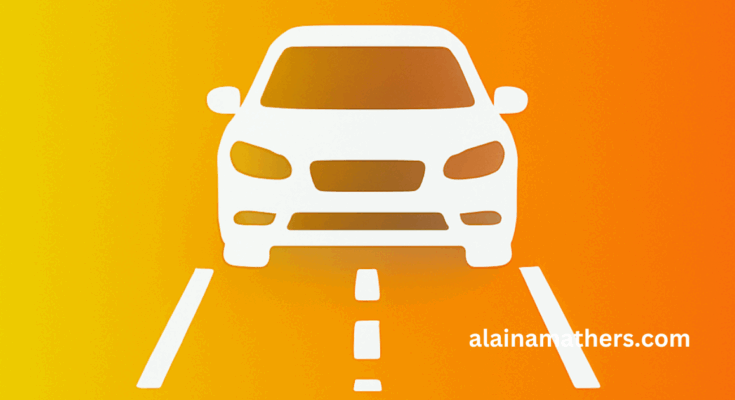Illustration symbolizing how consistent pavement markings improve road safety, reduce accidents, and support autonomous vehicle systems
